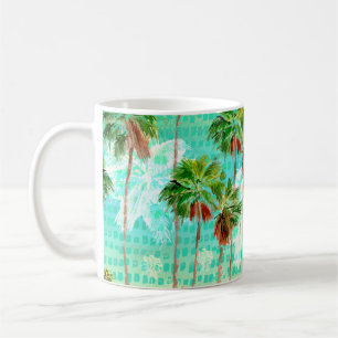 Mug Miami Palms : Aquarelle Tropicale sans couture
