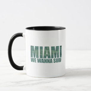 Mug Miami ville Floride bleu