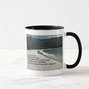 Mug Micah 6:8 Il vous a montré, ô mortel, ....