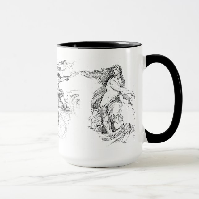 Mug Michaël Angelo Titian et Raphael (15oz) (Droite)