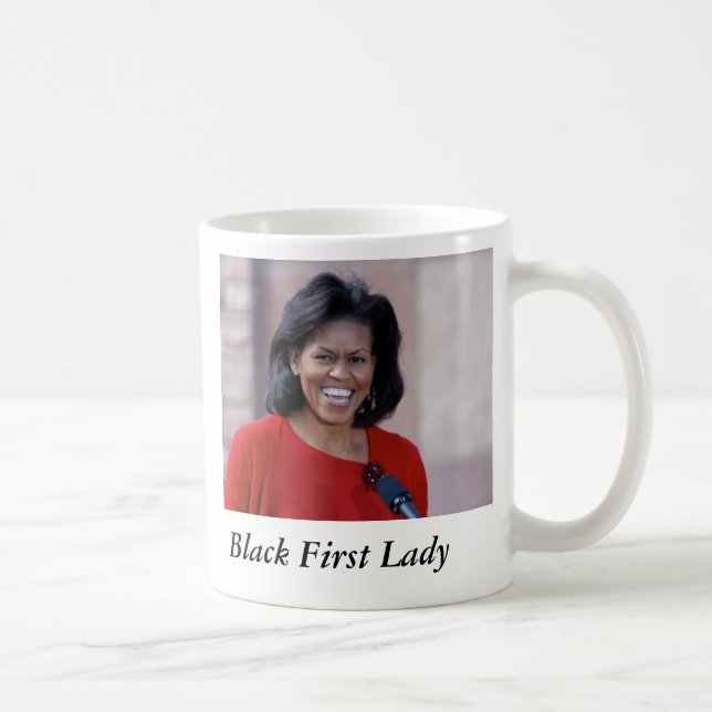 Mug Michelle obama, première Madame de noir (Droite)