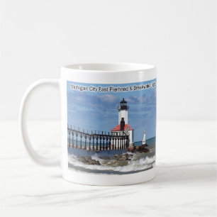 Mug Michigan City East Pierhead & Breakwater Lights mu