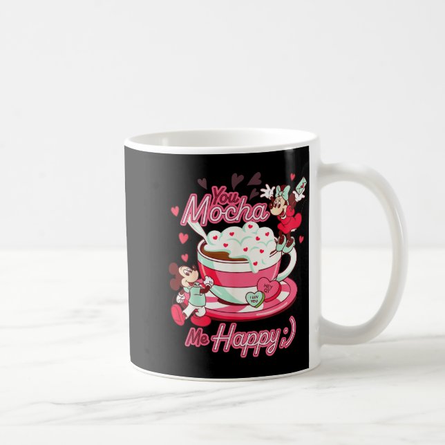 Mug Mickey &amp; Minnie Saint-Valentin Vous Me Mozzare (Droite)