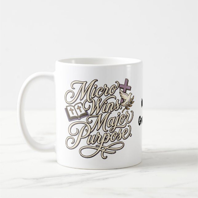 Mug Micro Wins Major Purpose Inspiration de Foi (Gauche)