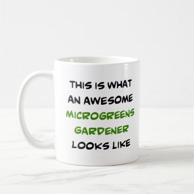 Mug microgreens gardener, awesome (Gauche)