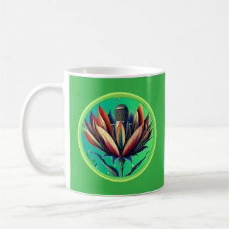 Mug Microphone en fleurs
