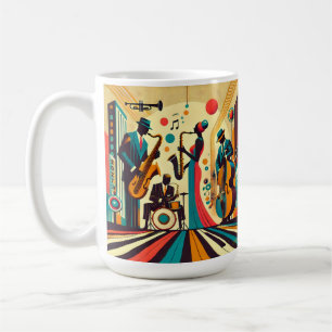 Mug Mid Century Jazz Age Quartet