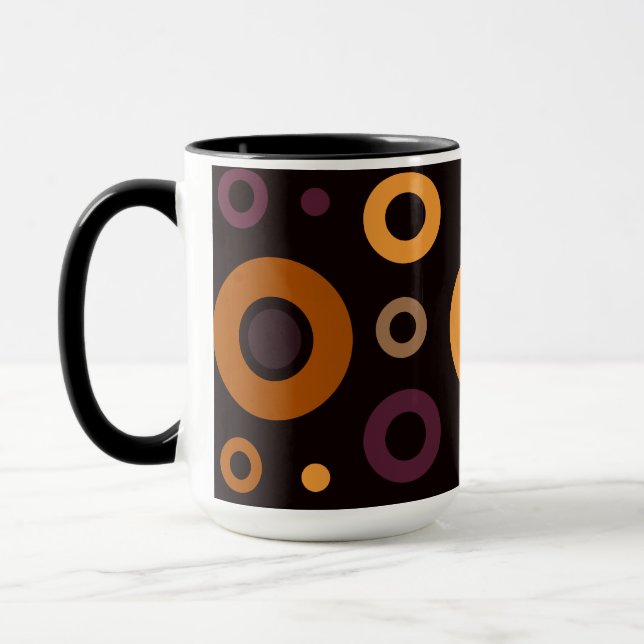 Mug Mid-Century Modern Fall Geometric   (Gauche)