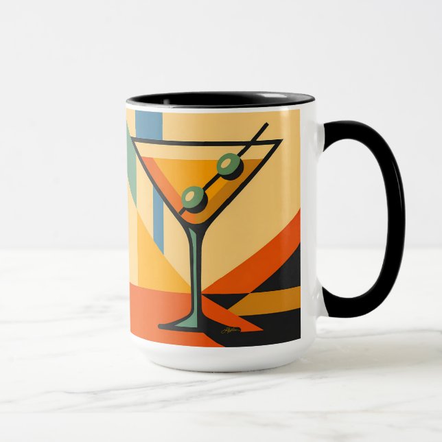 Mug Mid Century Modern Lever de Soleil Bauhaus Martini (Droite)