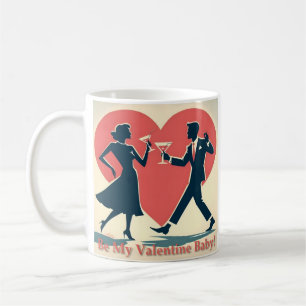 Mug Mid Century Valentine moderne Hip Dancing Couple