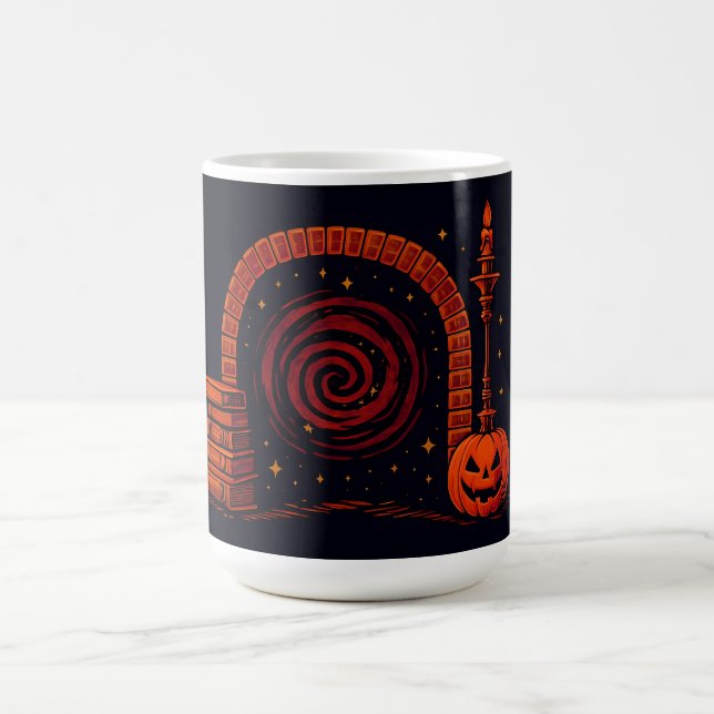 Mug Midnight Hearth Médiéval-orange et noir (Centre)