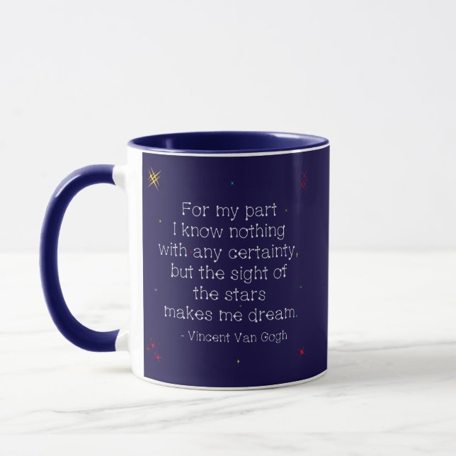 Mug Midnight Stars, rêve Van Gogh citer (Gauche)
