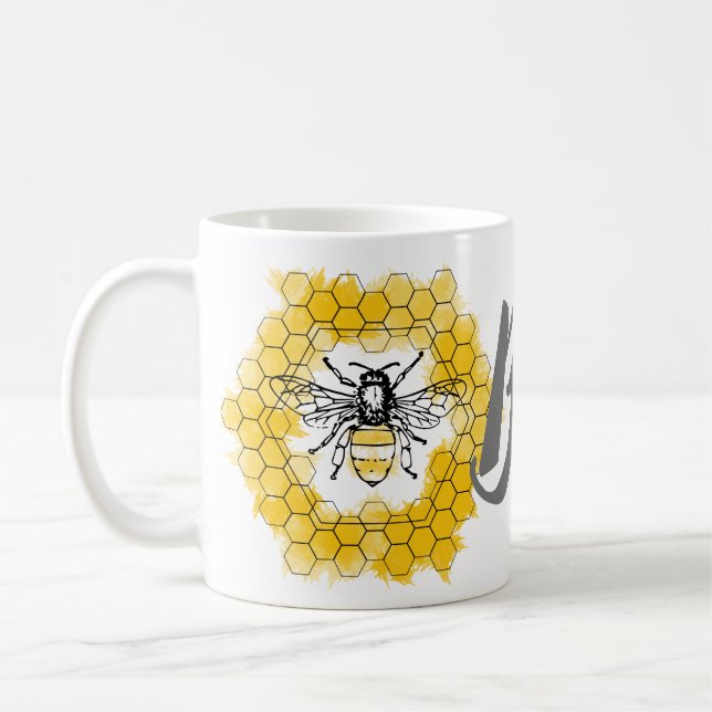 Mug Miel abeille Bumblebee été et printemps à la mode (Gauche)