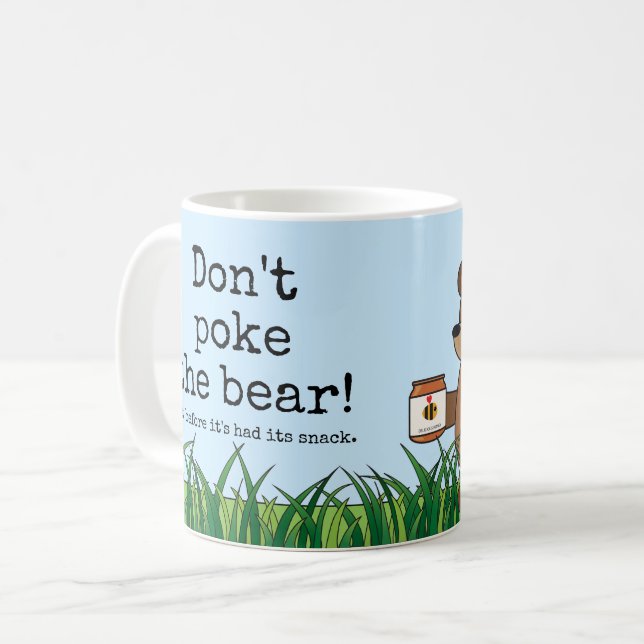 Mug "Miel somnolent de l'ours W de kawaii ne poussez (Devant gauche)