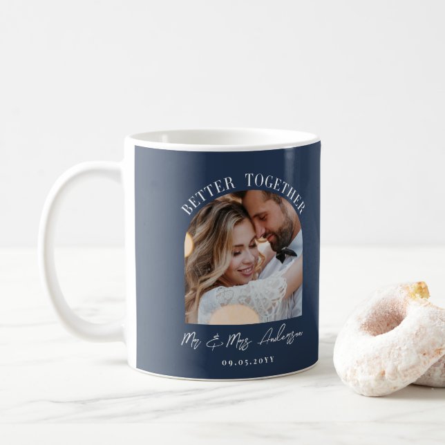 Mug Mieux ensemble arche photo mariage cadeau décorati (Avec donut)
