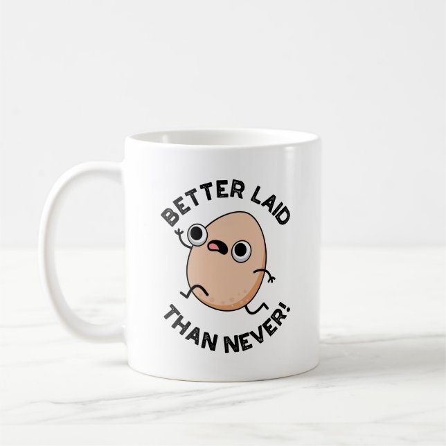 Mug Mieux Posé Que Jamais Amusant Jeu D'Oeufs À Courir (Gauche)