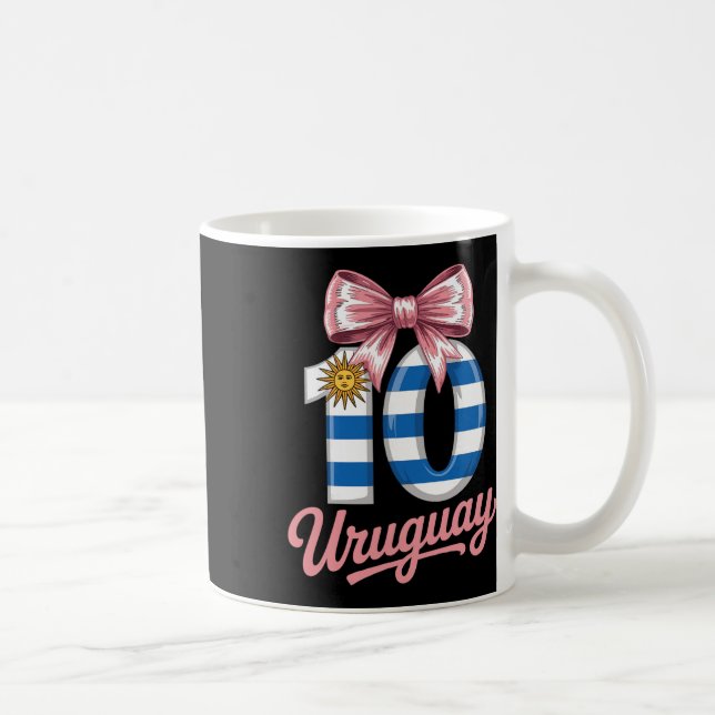 Mug Mignon 10 Uruguay Fille d'anniversaire Numéro 10 F (Droite)