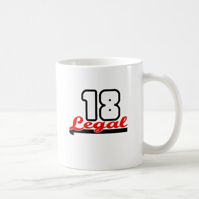 Mug Mignon, "18" juridique conception (Droite)