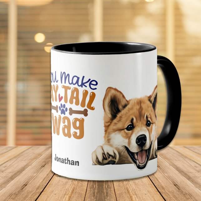 Mug Mignon Akita Chien Vous Faites Mon Wag De Queue (Créateur téléchargé)