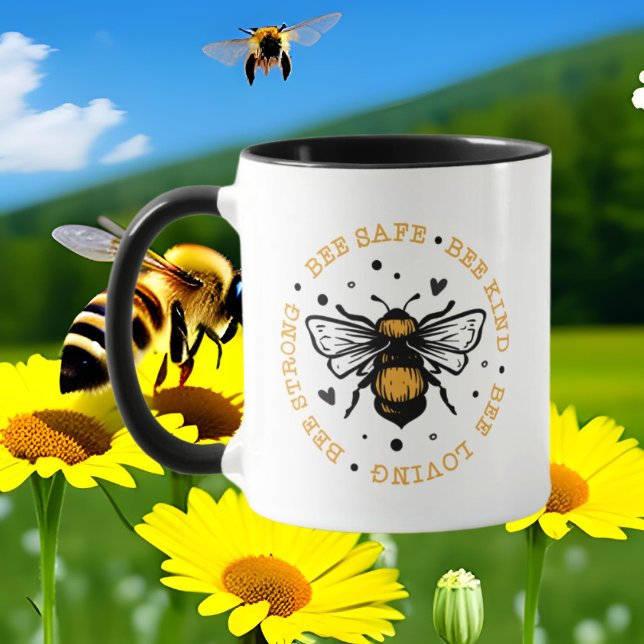 Mug mignon amoureux des abeilles inspiration ajouter m (Créateur téléchargé)