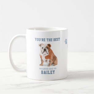 Mug Mignon aquarelle Meilleur papa bouledogue Photo