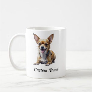 Mug Mignon Art Personnalisé de Chihuahua Chien Animal 