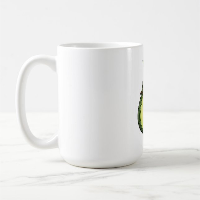 Mug Mignon Avocat Clin d'œil Kawaii avec Lunettes (Gauche)