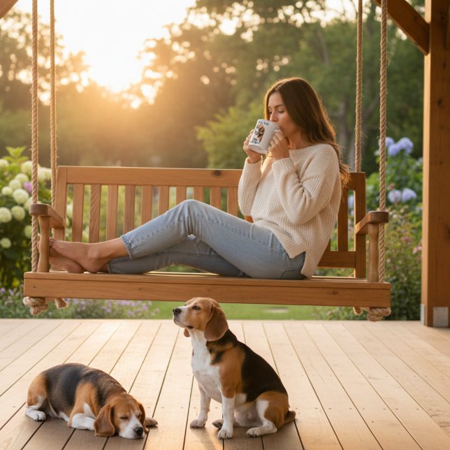 Mug Mignon Beagle Noir et Brun Amour (Créateur téléchargé)