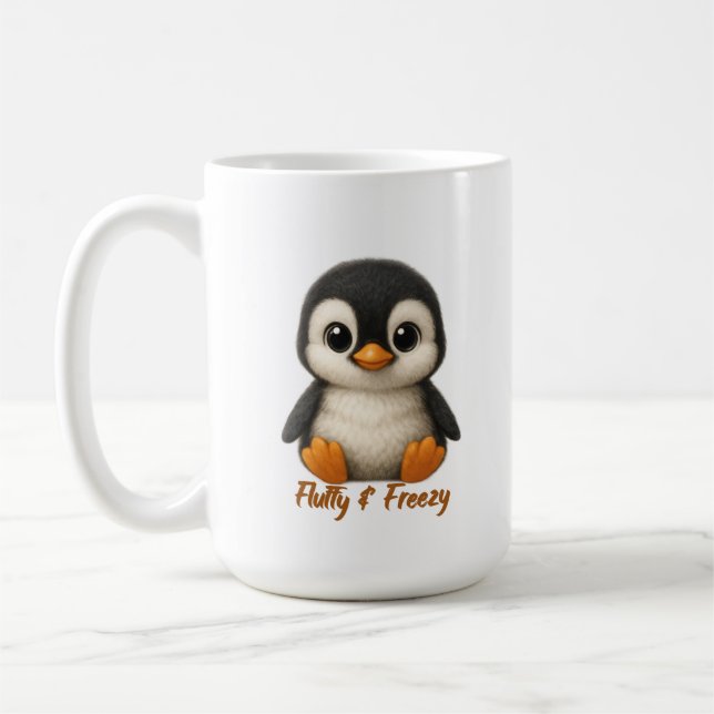 Mug Mignon bébé manchot  (Gauche)