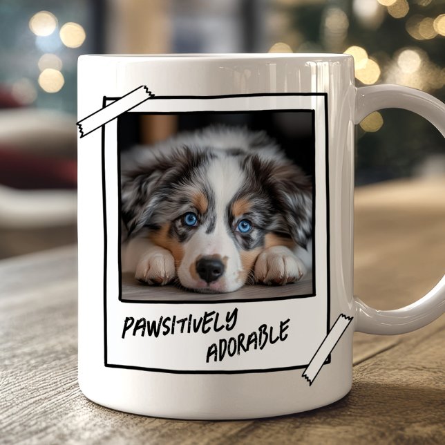 Mug Mignon Berger Australien Positivement Adorable (Cute Australian Shepherd Dog Mug)