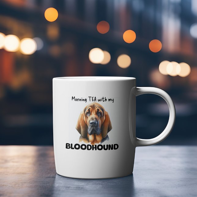 Mug Mignon Bloodhound pour le thé du matin de Browns (Créateur téléchargé)