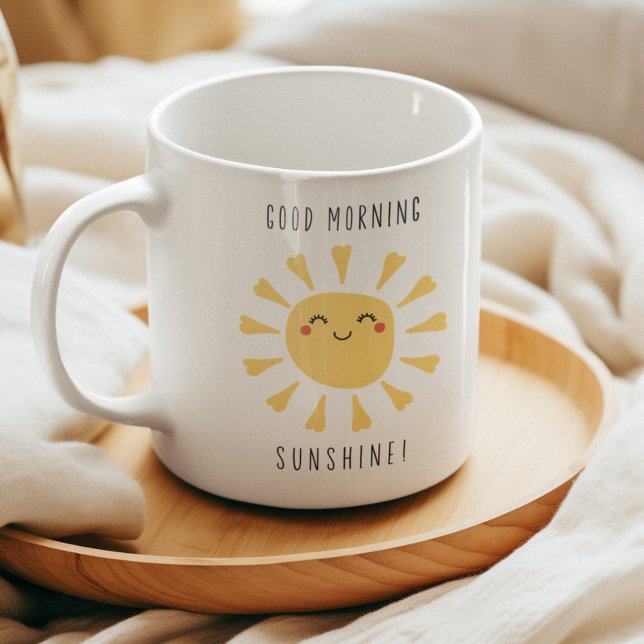 Mug Mignon Bonjour Soleil Kawaii (Créateur téléchargé)
