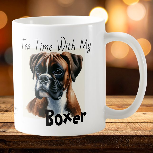 Mug Mignon Browns Tea Time Avec Mon Boxer (Créateur téléchargé)