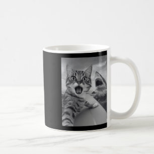 Mug Mignon Chat Selfie Avec Requin