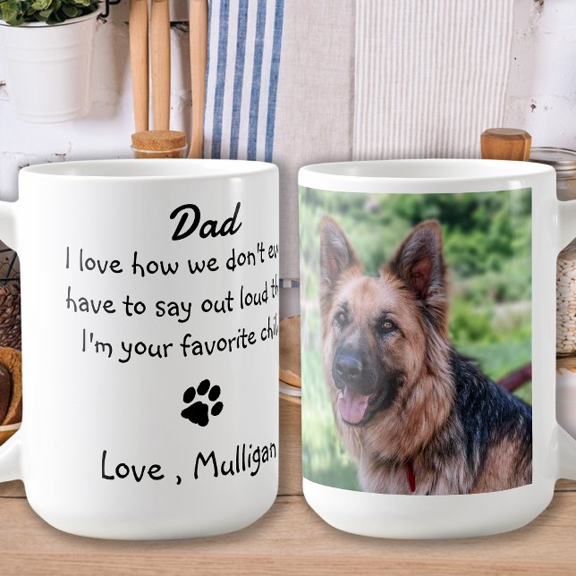 Mug Mignon Chien Papa - Drôle Fête des pères - Humour  (Créateur téléchargé)