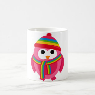 Mug Mignon coloré de casquette d'hiver d'écharpe de