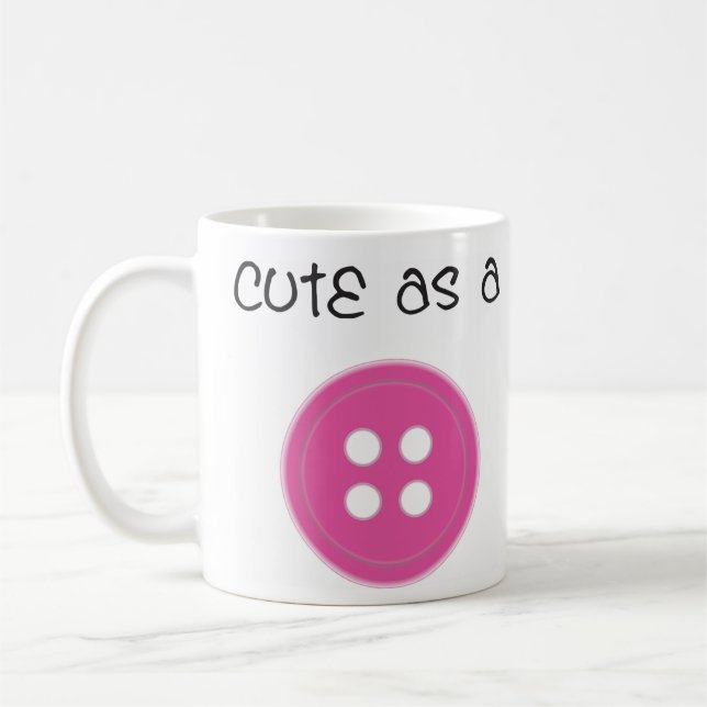 Mug Mignon comme bouton - fille (Gauche)