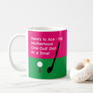 Mug Mignon drôle de golf rose première fête des mères