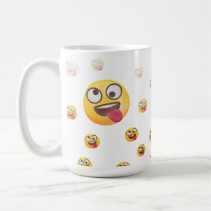 Mug Mignon drôle langue sortant Émoji