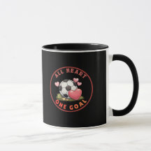 Mignon et adorable football de la Saint-Valentin