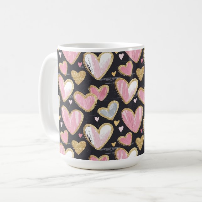 Mug mignon et beau motif pour la Saint-Valentin (Devant gauche)