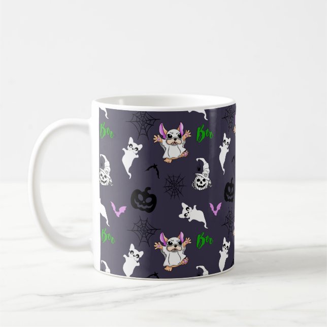 Mug Mignon fantôme chien bouledogue français chauve-so (Gauche)