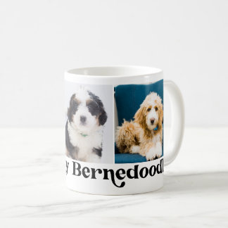 Mug Mignon Je t'aime mon Bernedoodle 3 modèle de photo