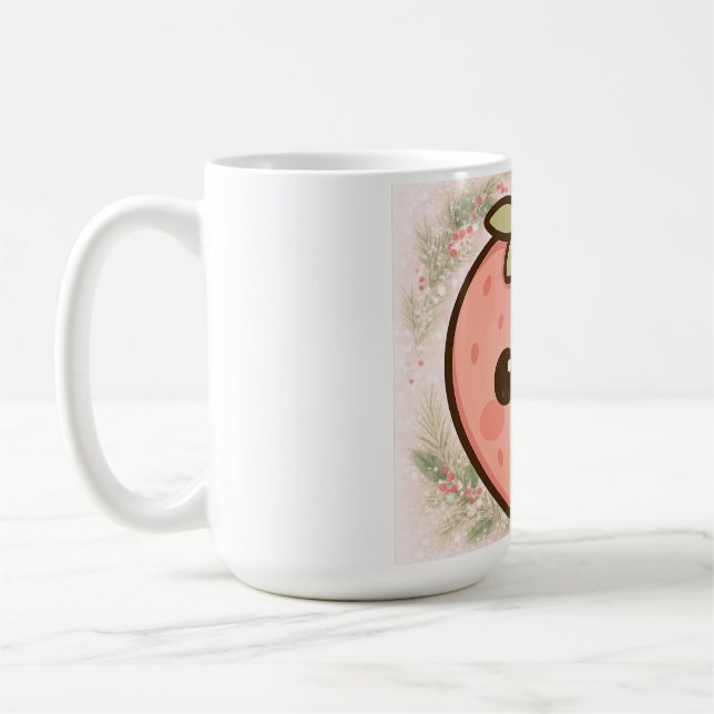 Mug Mignon Kawaii Fraise (Gauche)