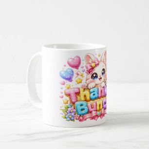 Mug Mignon Kawaii Merci Beaucoup Nom de Chat Rose Past