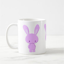 Mignon Lapin Minimaliste Pastel Violet Kawaii