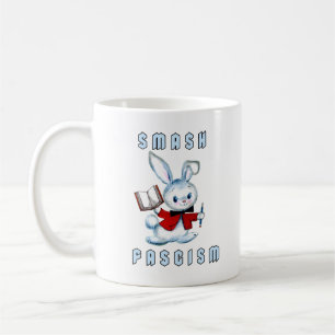 Mug Mignon Lapin Rétro - Écraser le Fascisme