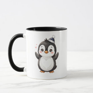 Mug Mignon Manchot Kawaii "Détente avec ma boisson pré