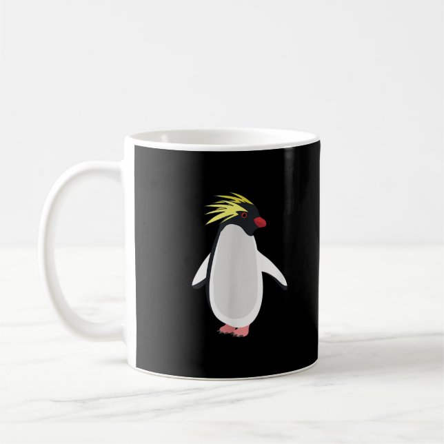 Mug Mignon Manchot Rockhopper Drôle Animal Antarctique (Gauche)