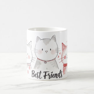 Mug mignon meilleurs amis chats